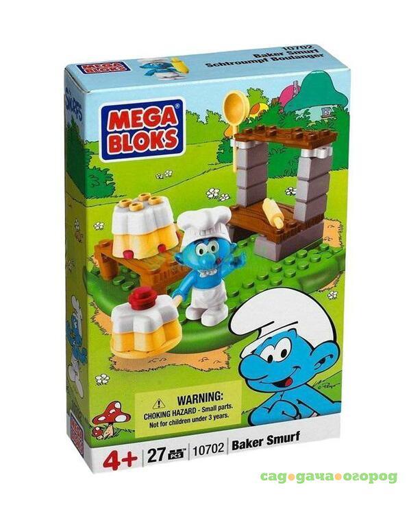 Фото Игровая фигурка Mega Bloks Такие разные Смурфы (10700/10702/4)