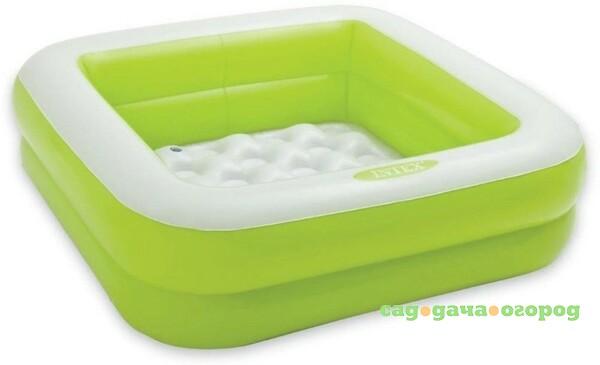 Фото Бассейн надувной Intex Play box pool Green 85*23 см (57 102NP)