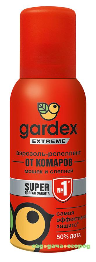 Фото Аэрозоль Gardex Extreme Super от комаров и других насекомых 80мл