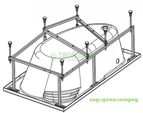 Фото Каркас для ванны Santek 1WH112433