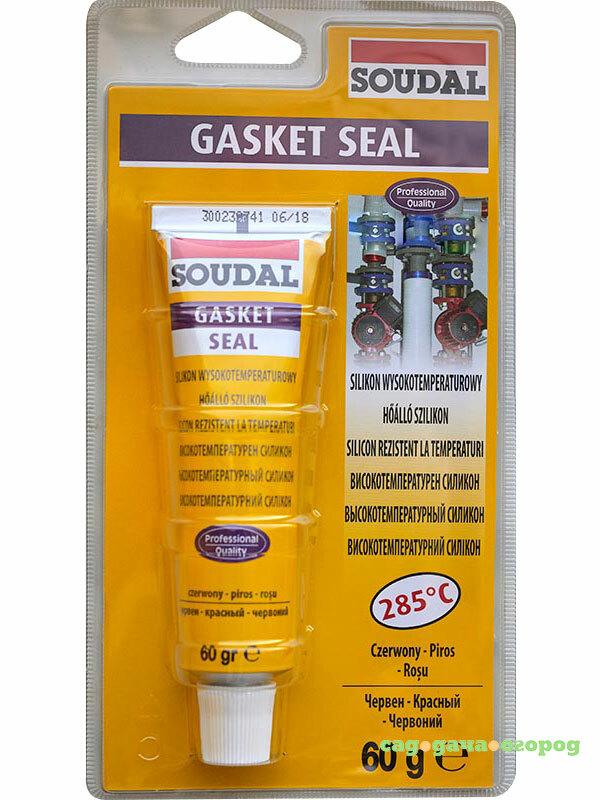 Фото Герметик Soudal Gasket Seal Высокотемпературный силикон 60 гр 120035