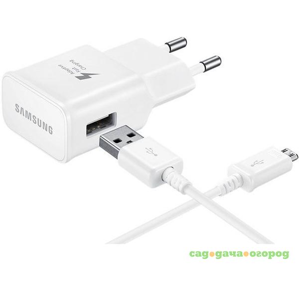 Фото Сетевое зарядное устройство Samsung EP-TA12 microUSB 2A White