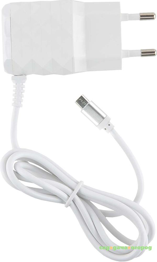 Фото Сетевое зарядное устройство Red Line NC-2,1AC 2 USB+MicroUSB White