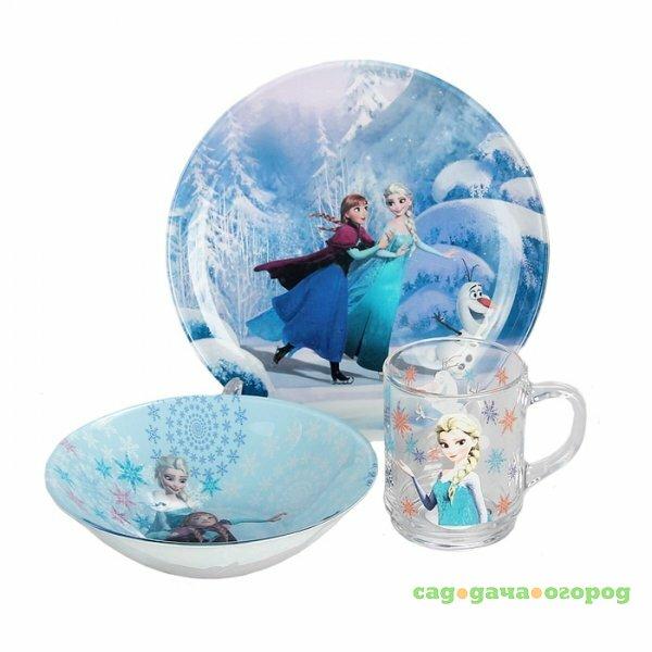 Фото Набор детской посуды Luminarc Disney Frozen 3 предмета