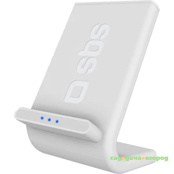 Фото Беспроводное зарядное устройство SBS QI fast Charger stand белый