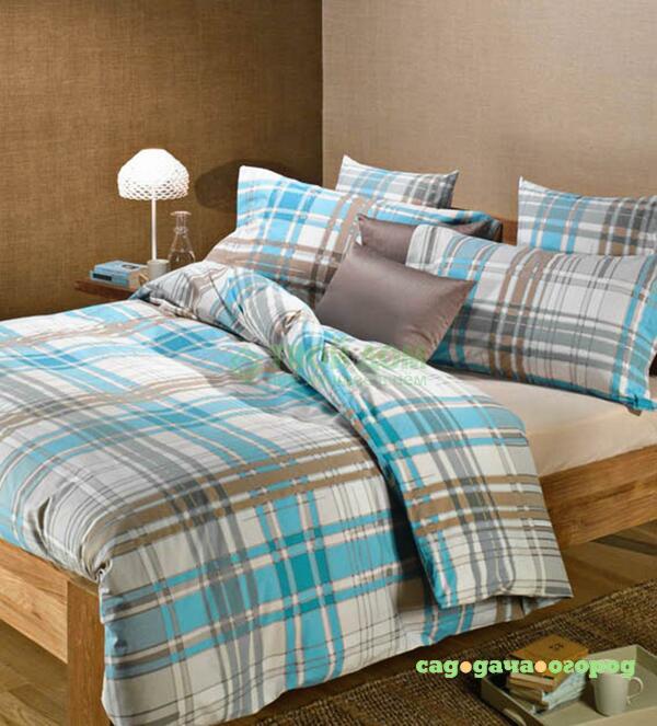 Фото Комплект постельного белья Caleffi Artlinea blu (13448)