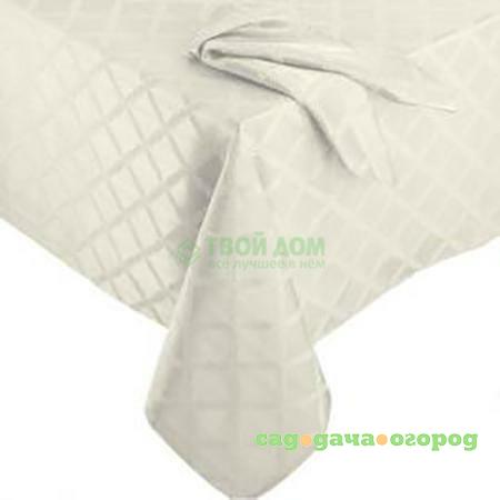 Фото Скатерть Bardwil Лавровый лист 178х310 см White (BRD-7101-722-OBL-WHITE)