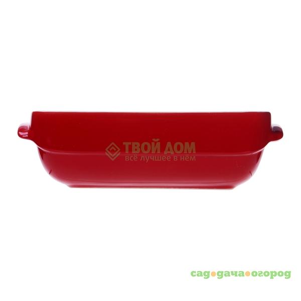 Фото Форма для запекания Pyrex Wave Ceramic red Прямоугольная 17х11 см (C305B05/5044)