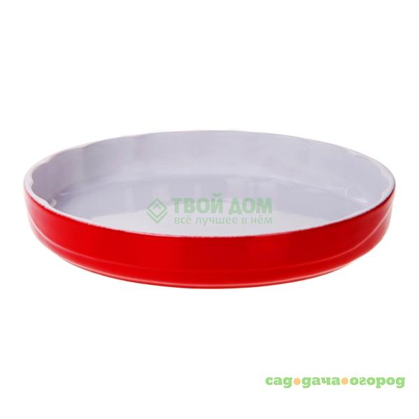 Фото Форма для выпечки Pyrex Wave Ceramic red Small Fluted Flan 27 см (C323B05/5046)