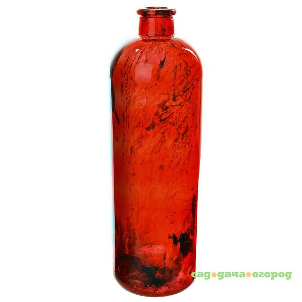 Фото Ваза bottle antique 33см красная Hackbijl glass 41464
