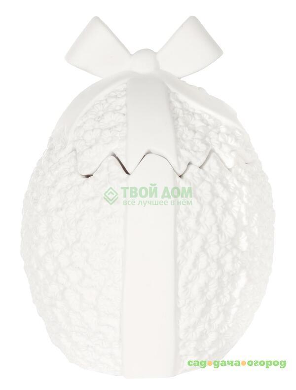 Фото Шкатулка Shi shi Шкатулка egg с крышкой 19см