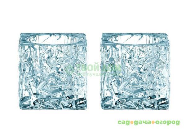 Фото Nachtmann Ice Cube Набор подсвечников 2 шт 7 см