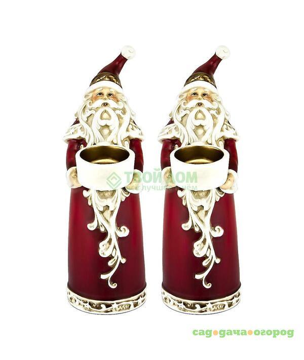 Фото Mister Christmas НАБОР ПОДСВЕЧНИКОВ ДЕД М 2 ШТ (FD-SET6)