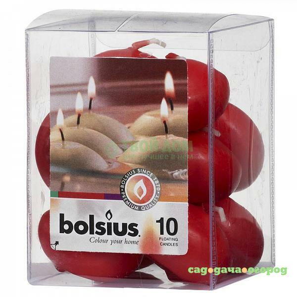 Фото BOLSIUS Свечи плавающие 10 шт. красный
