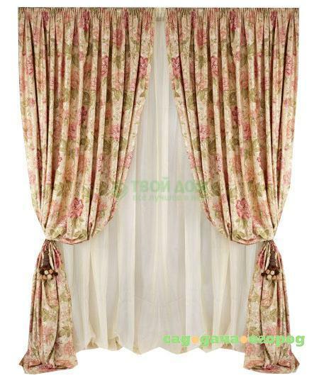 Фото Шторы Иветт Пион 150х270 см 2 пр