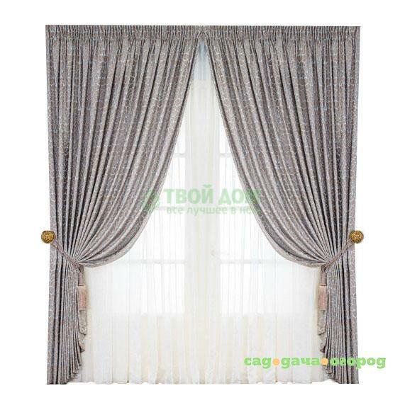 Фото Комплект Togas Касандра 250х300,280х 300 см 6 пр Light-Brown (40.13.64.0149)