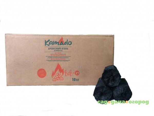 Фото Уголь древесный в брикетах 10 кг Камадо УГ10
