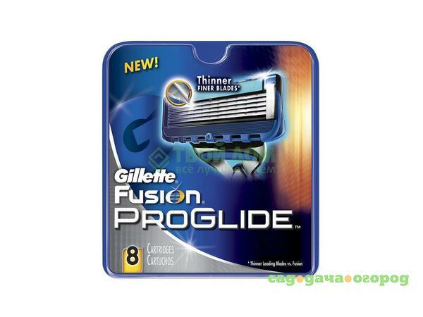Фото Сменные кассеты для станка Gillette Fusion ProGlide 8 шт (GIL-84854229)