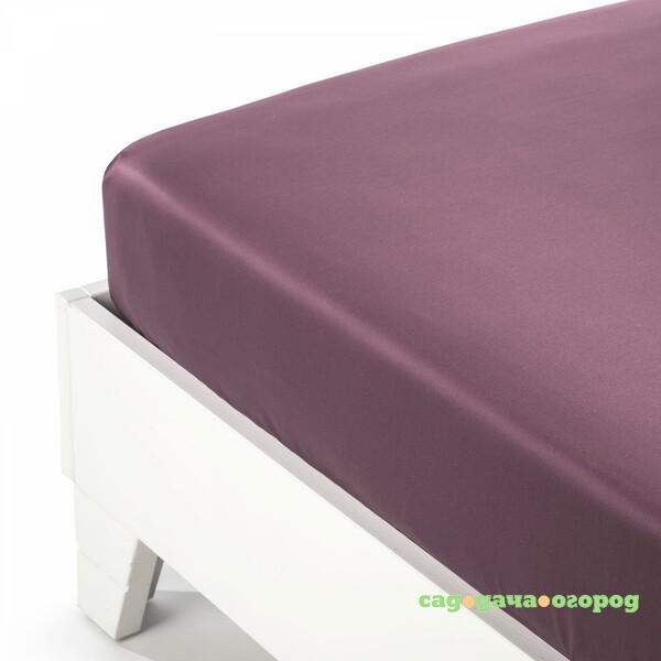 Фото Простыня 160х200 raso unito mauve Caleffi