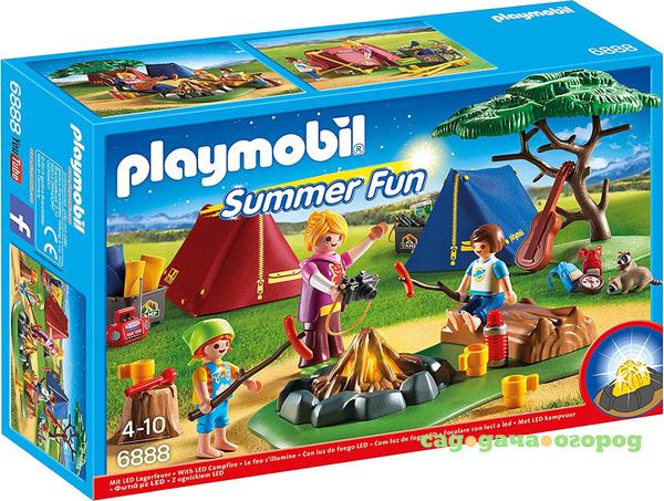 Фото Конструктор Playmobil Турбаза со светодиодным костром