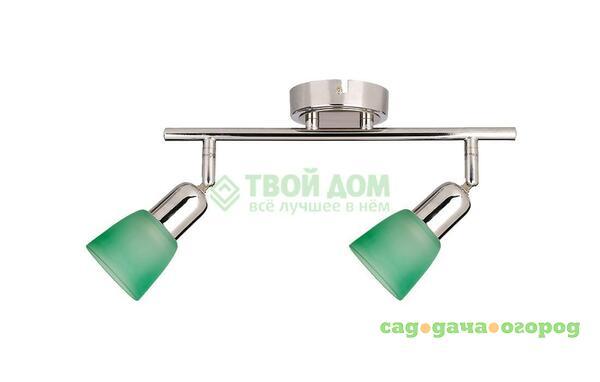 Фото Спот LuceSolara Moderno 5043 2PA Chrome/Green (5043/2PA Chrome/Green)