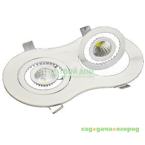 Фото Встраиваемый Elvan 7465-2 Led2х7w Wh