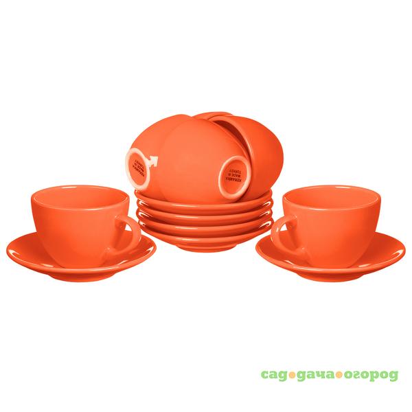 Фото Набор чайный Keramika Kera Orange 12 предметов
