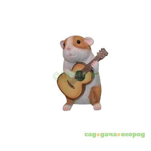Фото Садовая фигура Magic Фигура для сада хомяк с гитарой (MG2683600)