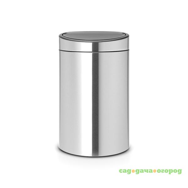 Фото Бак мусорный 40л матовый Brabantia touch bin 114809