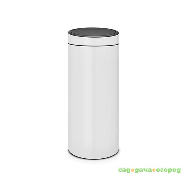 Фото Бак мусорный 30л белый Brabantia touch bin 115141