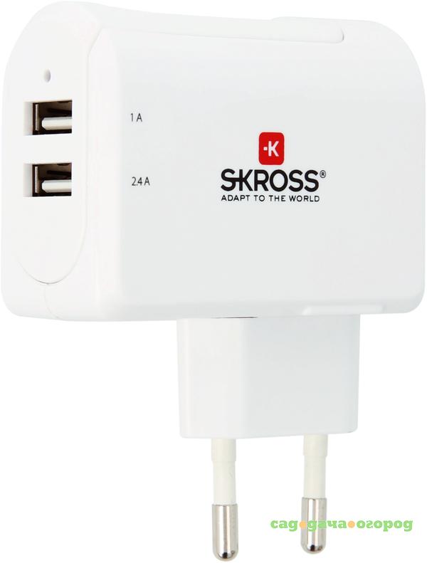 Фото Сетевое зарядное устройство Skross Euro USB Charger-2-Port