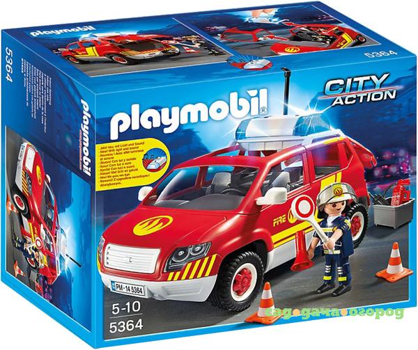 Фото Игровой набор Playmobil Пожарная машина командира