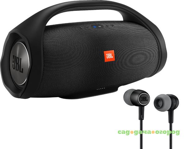 Фото Портативная акустика JBL Boombox Black + Наушники JBL Duet Mini Black