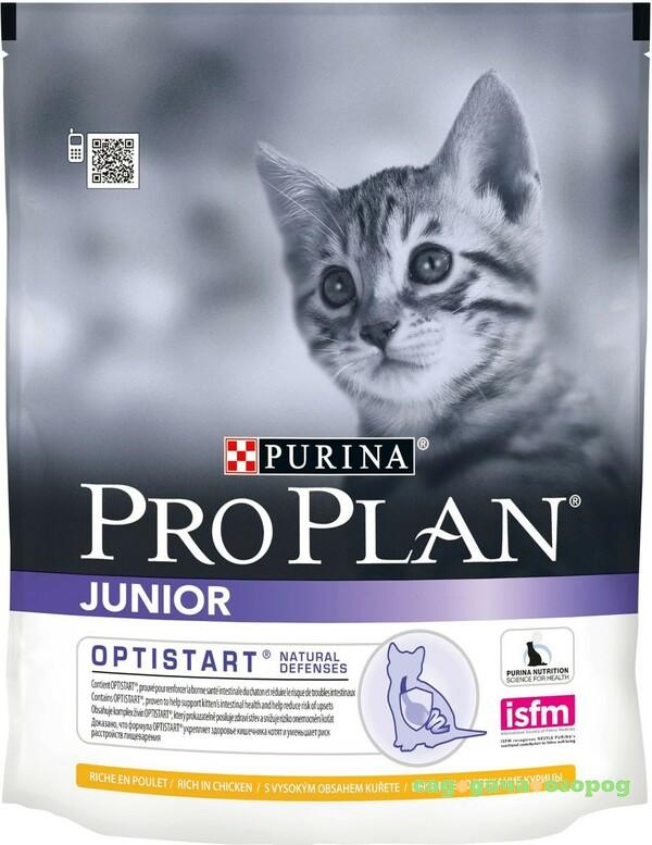 Фото Корм для кошек PRO PLAN Junior Optistart для котят, с курицей, 400г