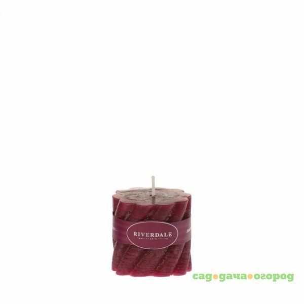 Фото Свеча swirl burgundy 5х5см Riverdale