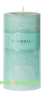 Фото Свеча pillar цв мор волны 7.5х15см Riverdale