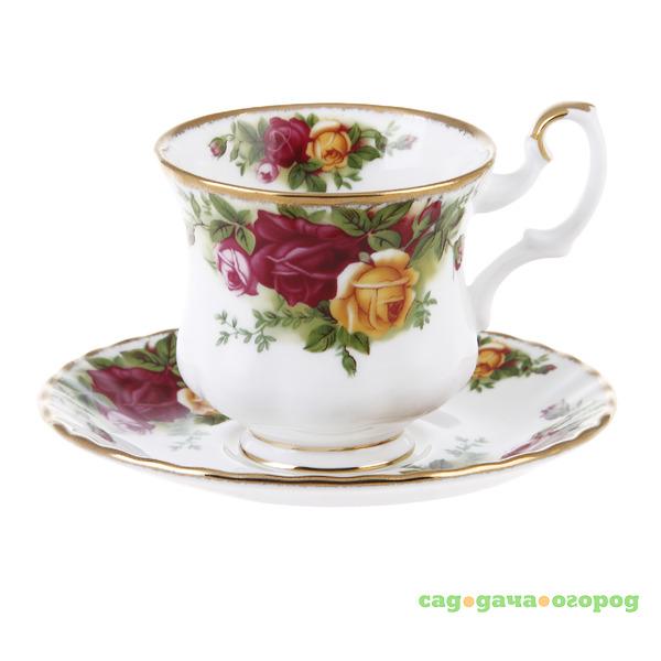 Фото Блюдце кофейное розы старой англии Royal albert