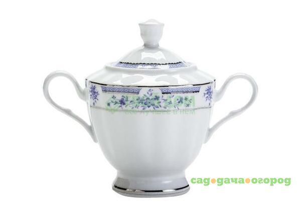 Фото Сахарница Porcelaine czech gh Сахарница 400мл синий ситец j12-218w (LUISA218W SUG04)