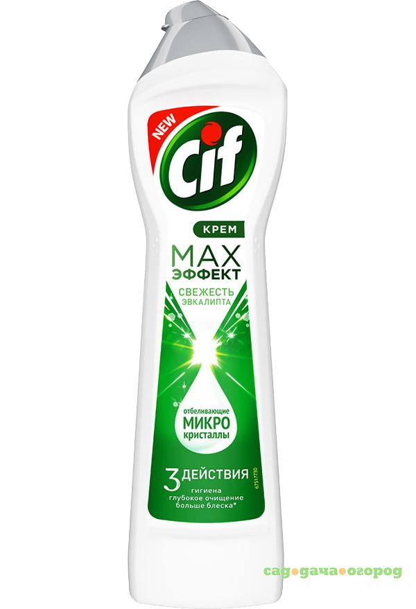 Фото Крем чистящий Cif Max Эффект Свежесть эвкалипта 455550 мл