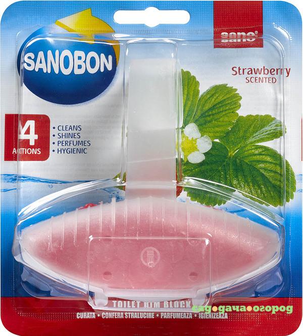 Фото Туалетный блок Sano Sanobon Strawberry 55 г