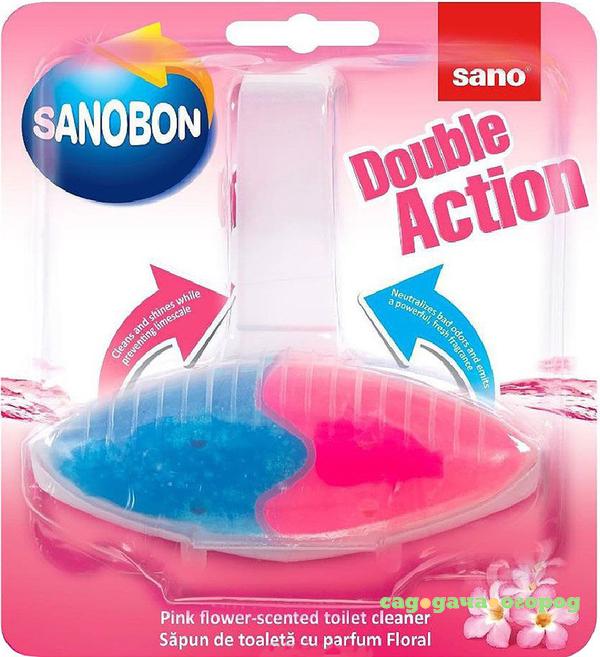 Фото Туалетный блок Sano Sanobon Double Action Pink Flower 55 г