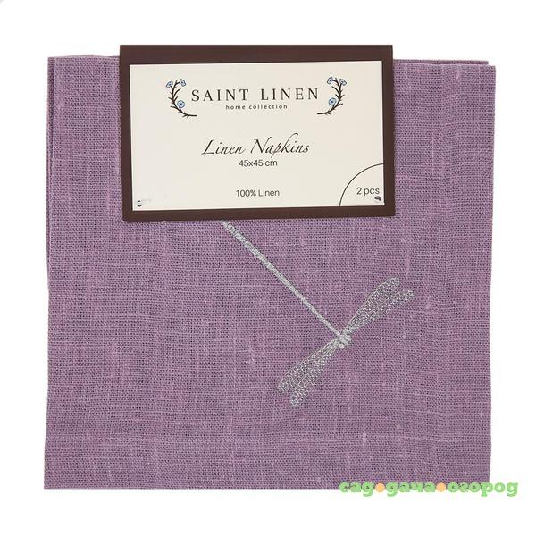 Фото Комплект салфеток Saint Linen 45х45 см 2 шт коричневые