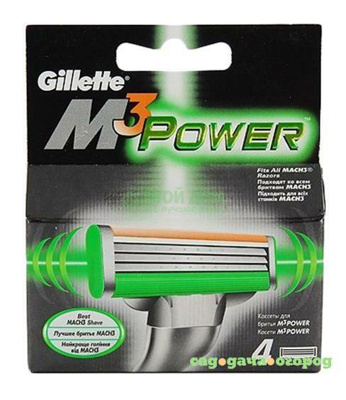 Фото Сменные кассеты для станка Gillette Mach3 power 4 шт.