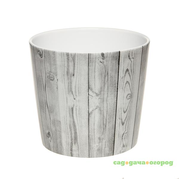 Фото Кашпо Scheurich 870 white timber 21 см