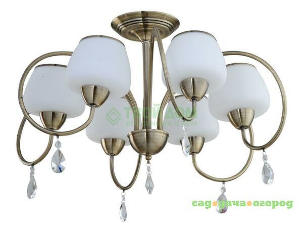 Фото Люстра потолочная IDLamp 855 6PF-Oldbronze (855/6PF-Oldbronze)