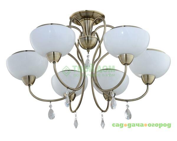 Фото Люстра потолочная IDLamp 856 6PF-Oldbronze (856/6PF-Oldbronze)