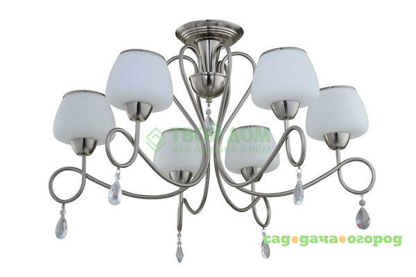 Фото Люстра потолочная IDLamp 857/6PF White-chrome (857/6PF-WHITECHROME)