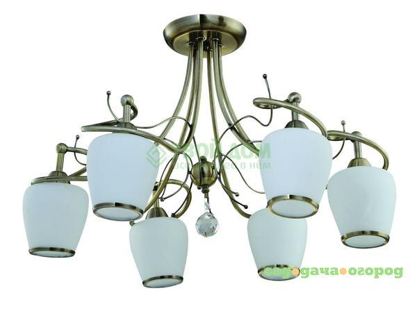 Фото Люстра потолочная IDLamp 800 6PF-Oldbronze (800/6PF-Oldbronze)