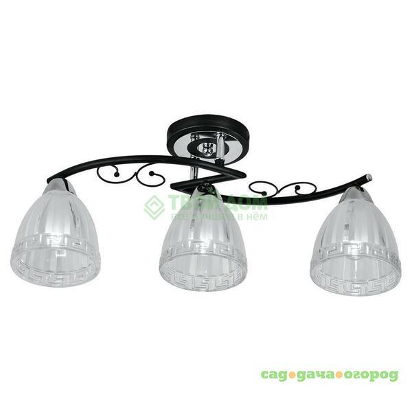 Фото Люстра потолочная IDLamp 232/3PF-Blackchrome