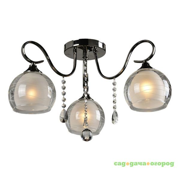 Фото Люстра IDLamp 877/3PF-DARKCHROME